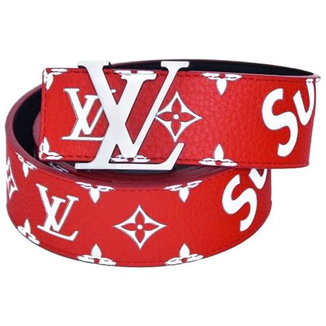 supreme lv belt red|louis vuitton supreme sweatpants.